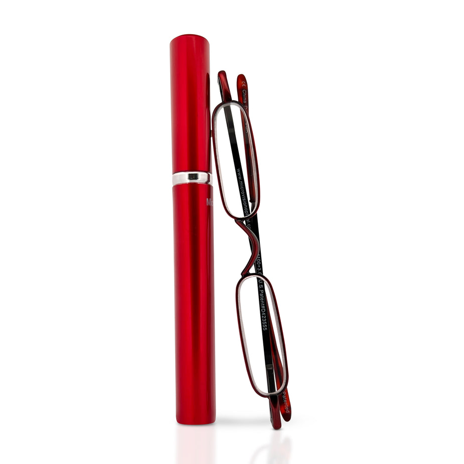 Small Reading Glasses Mini Tube Reader – MicroVision Optical