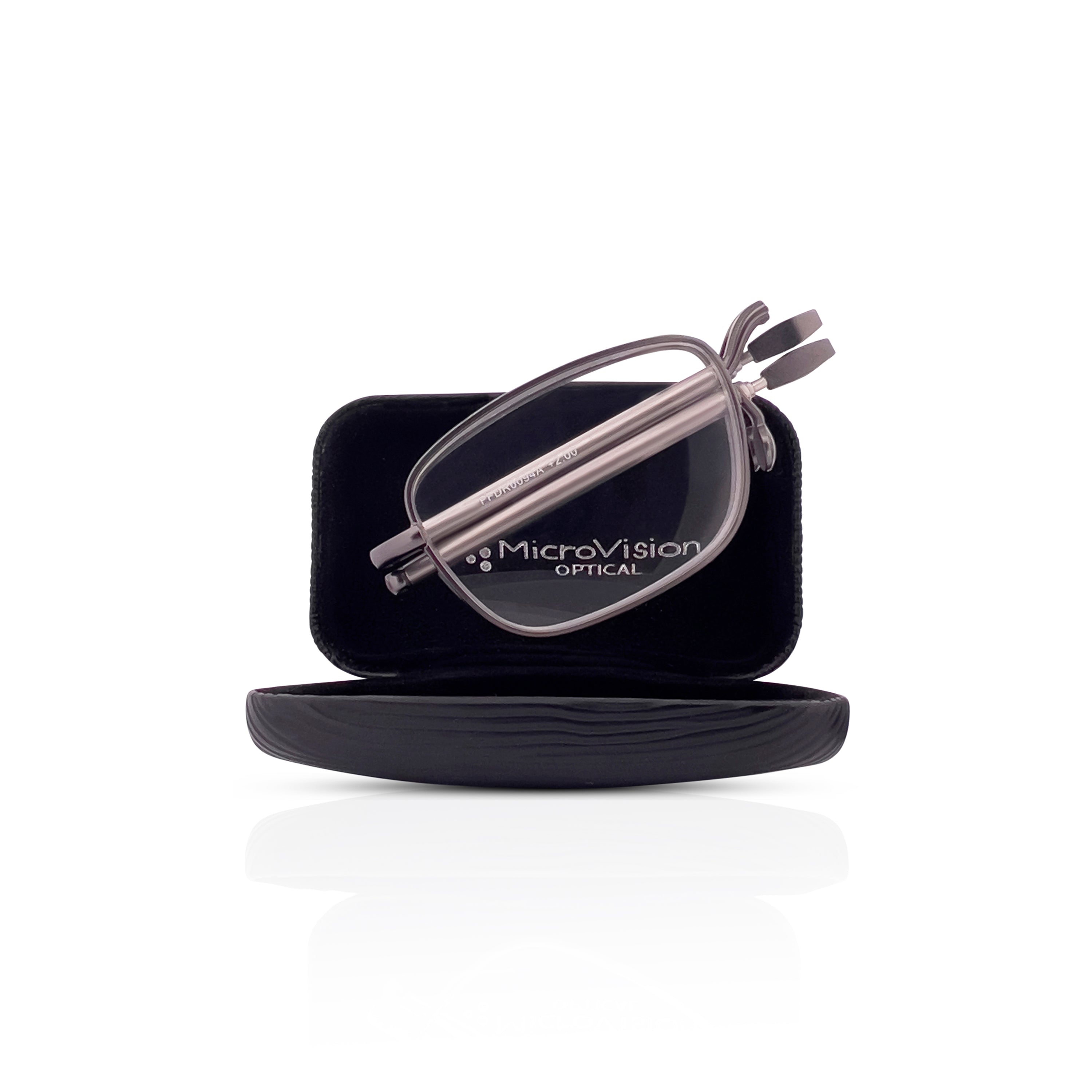 Folding Collapsible Thin Premium Rectangle Reading Pocket Eyeglasses MicroVision Optical